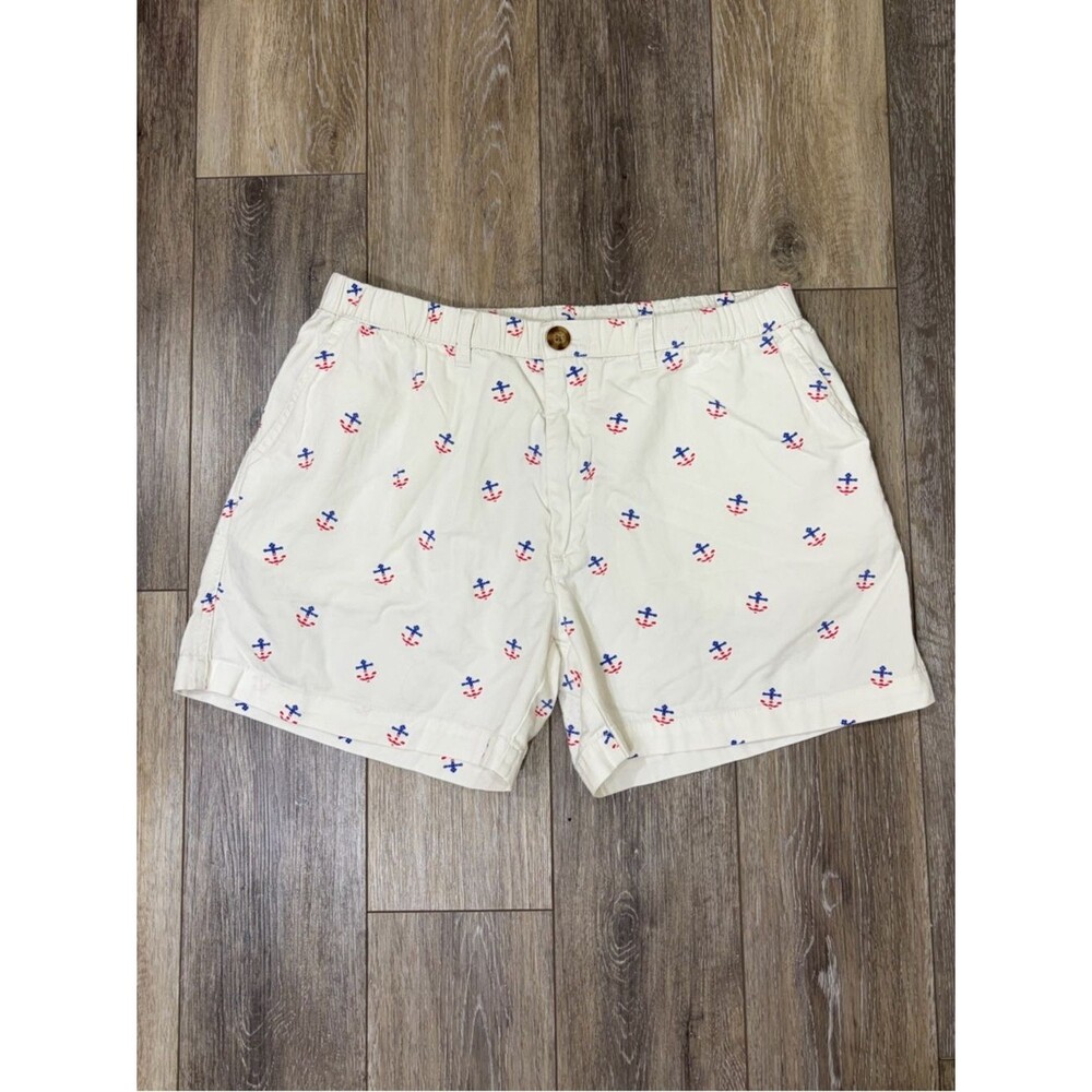 Chubbies Red White & Blue Anchor-Print Shorts Men's Size XL